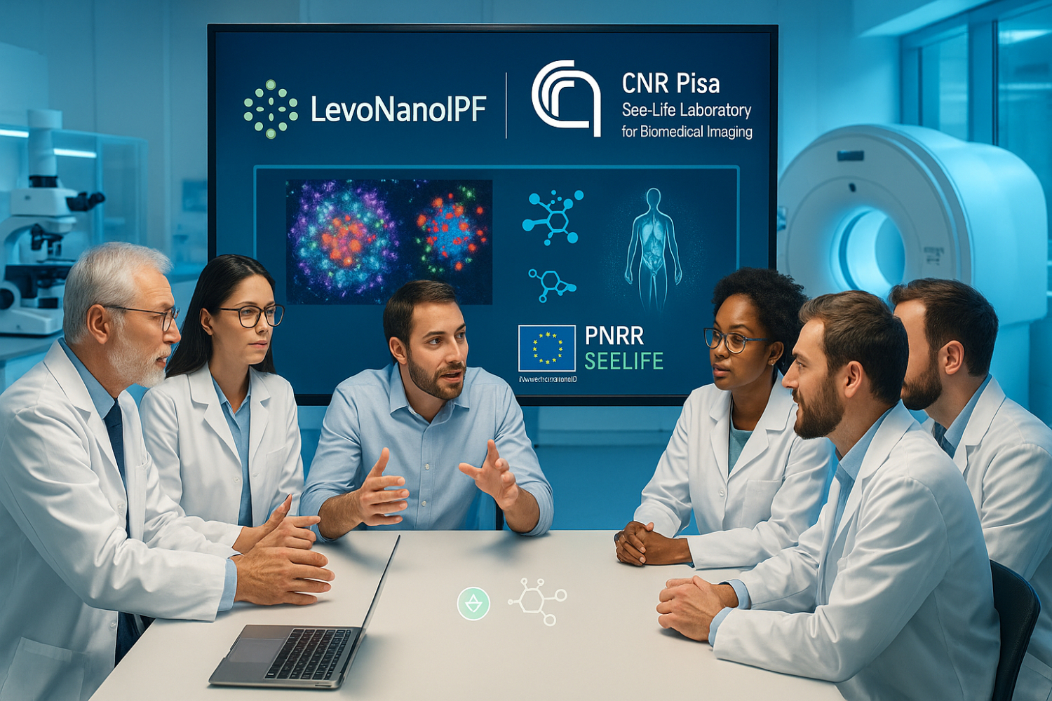 Meeting between LevoNanoIPF members and See-Life Laboratory for Biomedical Imaging from CNR (Pisa)